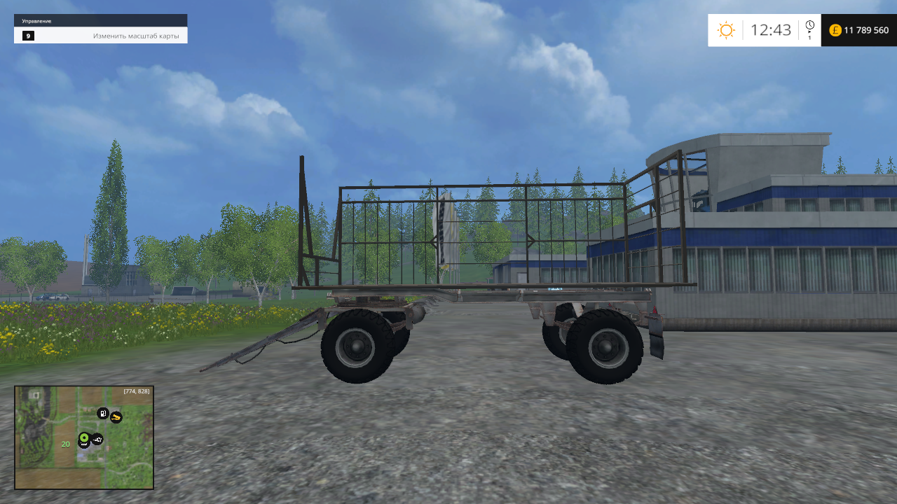 МОД ПРИЦЕПА ДЛЯ ТЮКОВ HW 80 BALLENWAGEN V1.0 FARMING SIMULATOR 15, 2015  скачать - моды fs15.at.ua