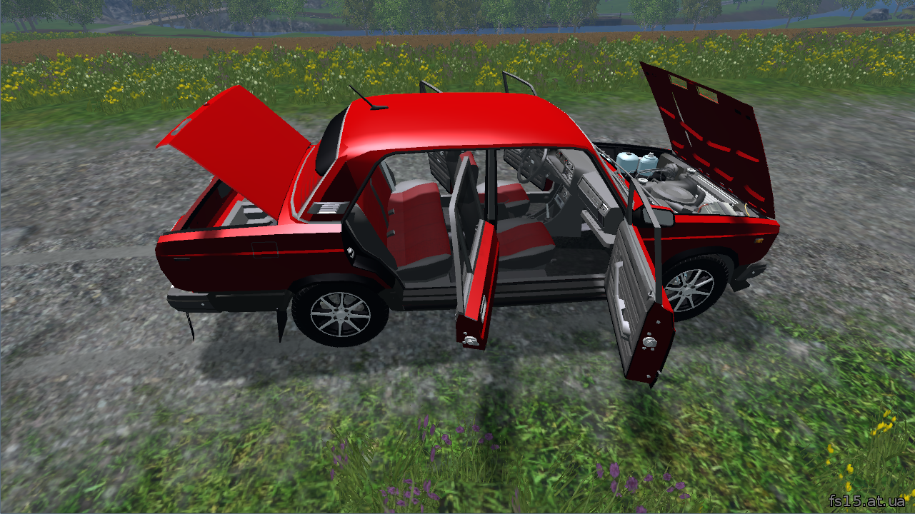 Мод легкового авто ВАЗ VAZ 2107 v 2.0 Farming Simulator 15, 2015 скачать