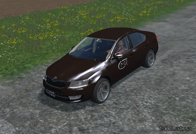 Мод автомобиля Skoda Octavia 1.8 TSI v 1.0 Farming Simulator 2015, 15 скачать