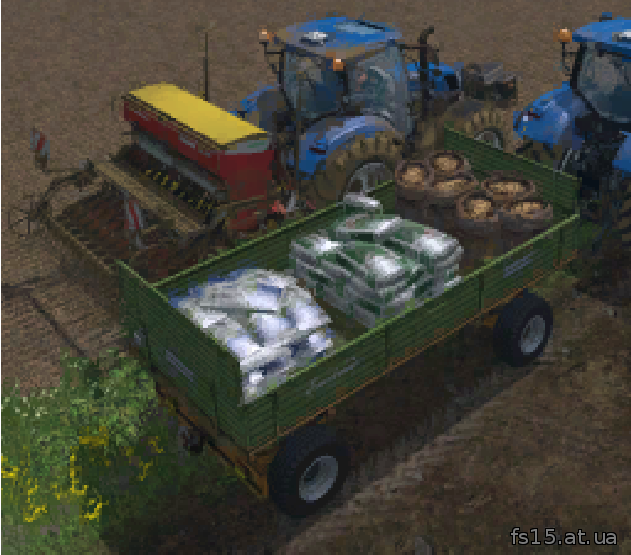 Мод прицепа для семян Mobile station seed crown Emsland v 1.0 Farming Simulator 15, 2015 скачать
