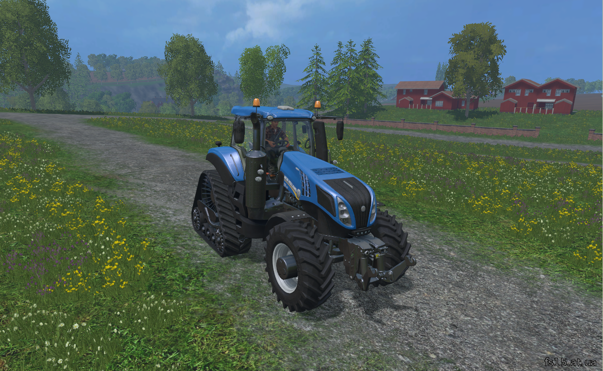 Мод трактор New Holland T8.435 SmartTrax для farming simulator 2015 скачать