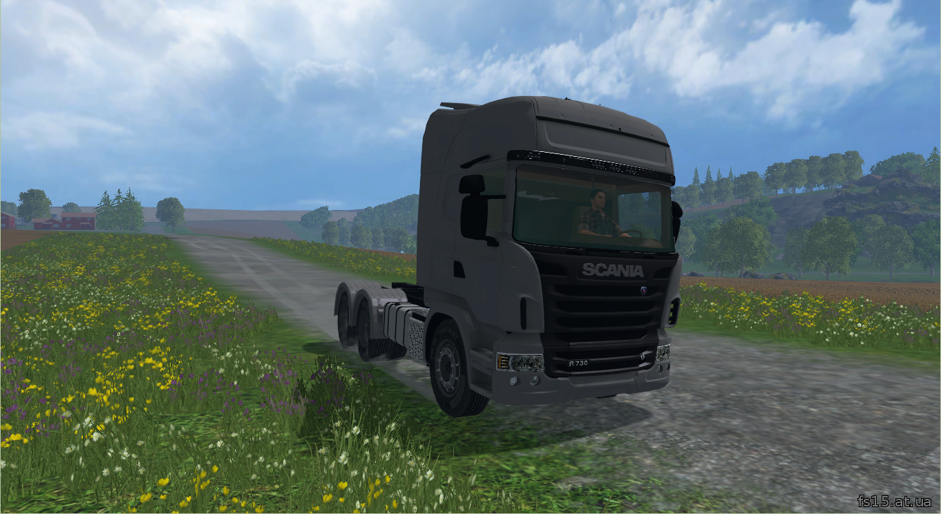 Мод грузовика Scania R730 v 1.0 Farming Simulator 15 скачать