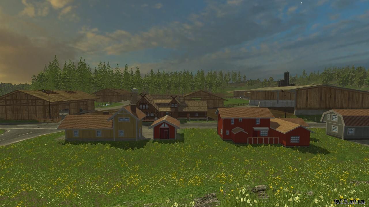 Мод карта Friskysfarm V1 для farming simulator 2015 скачать