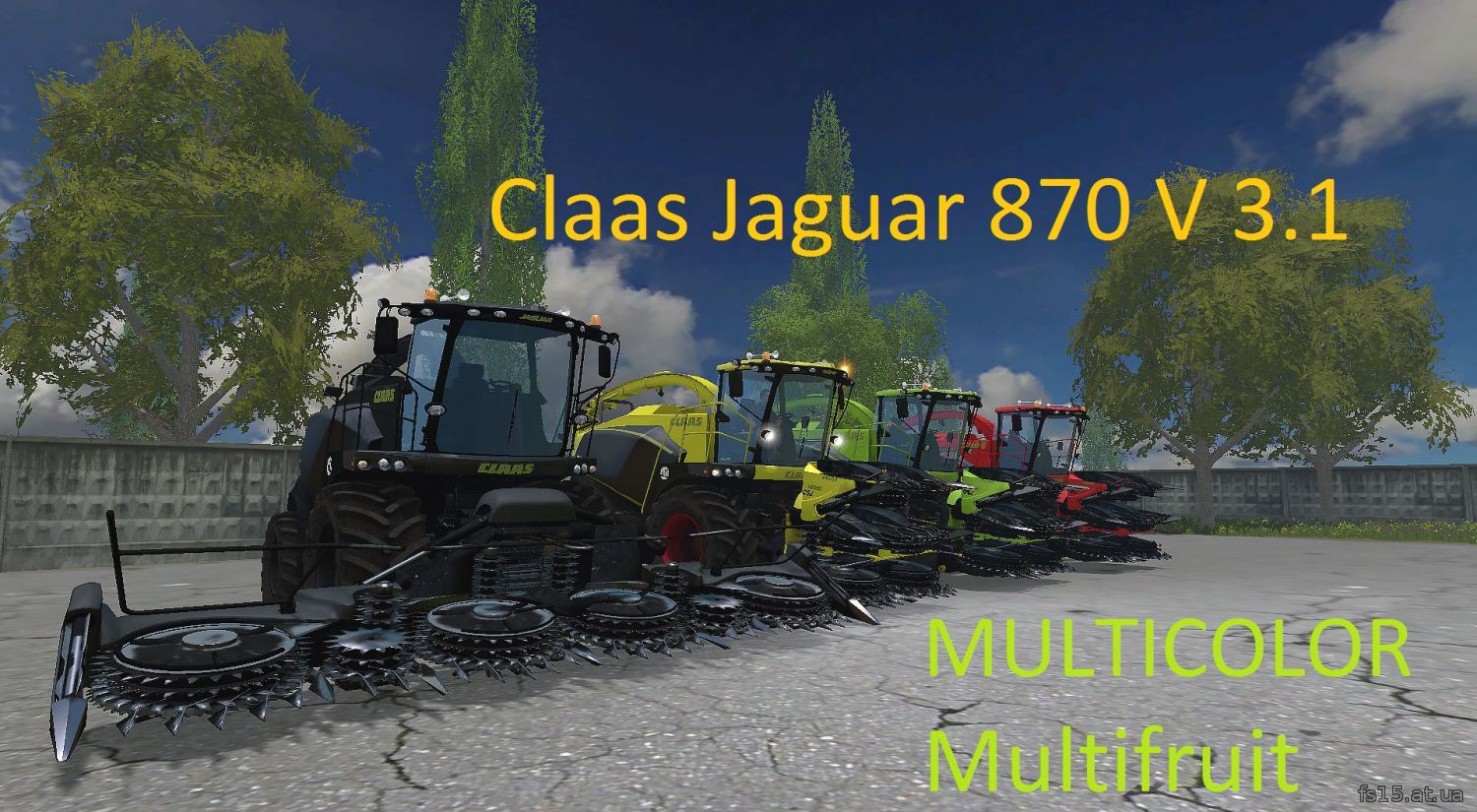 Claas Jaguar 870 MULTICOLOR V 3.1 Multifruit скачать